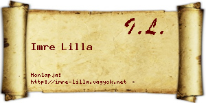 Imre Lilla névjegykártya